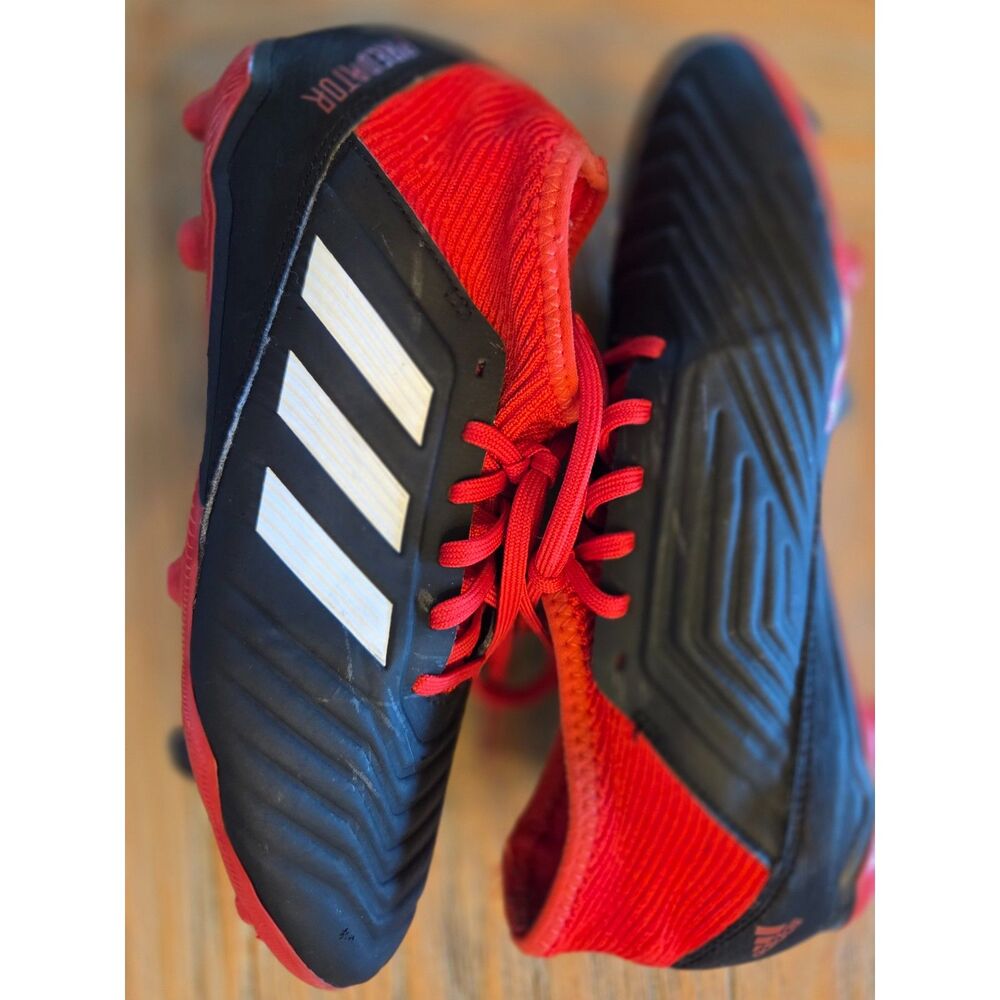 Adidas Predator 18.1, red/black, size 6, built-in sock #DB2312